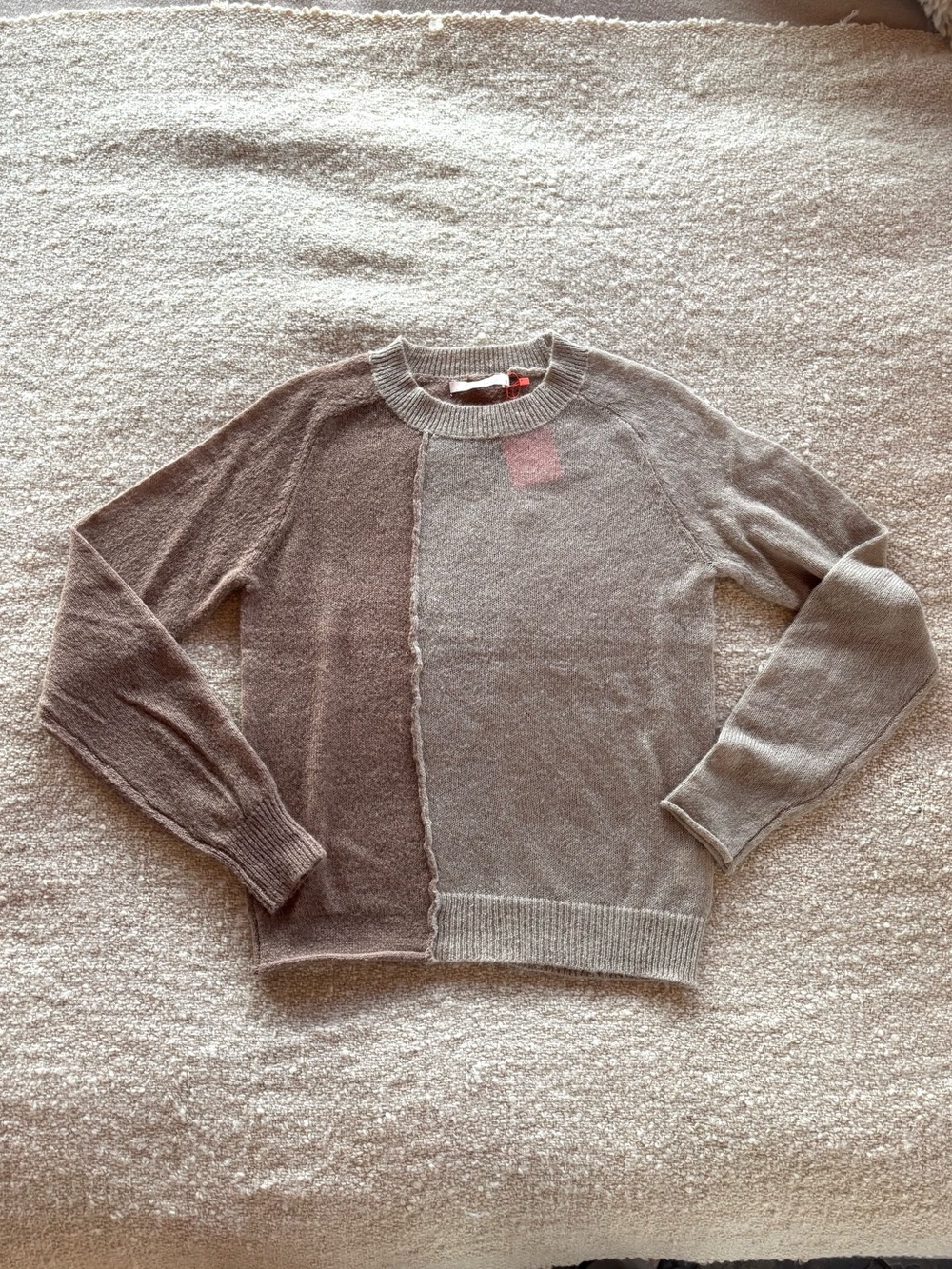 NWT Wool Blend Colorblock Sweater